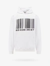 Vtmnts Cotton Sweatshirt With Iconic Frontal Barcode In White