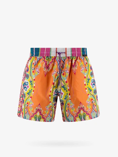 Etro Paisley-print Swim Shorts In Multicolor