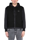 Dolce & Gabbana Bomber Jacket With Logo In Black