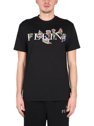 Philipp Plein Hawaii Logo印花t恤 In Black