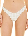 Frankies Bikinis Katarina Velvet Bikini Bottom In Beige