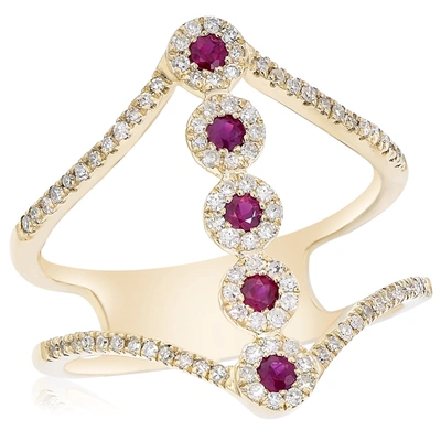 Diana M. 14k Yellow Gold 0.30cts Diamond Ring