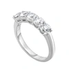 Diana M. 18k White Gold 1.00ct Wedding Band In Silver