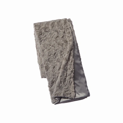 Faux Addict Luxury Faux Fur Oversized Throw In Silver