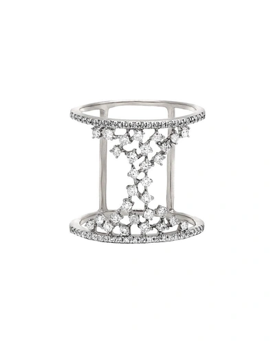 Diana M. 14k White Gold Multi Stone Ring In Silver