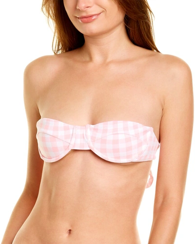 Frankies Bikinis Cielo Bikini Top In Pink