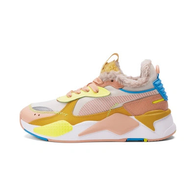 Puma Womens  Rs-x Cuddle In Pastel Parchment-peach Pink-ocean Dive