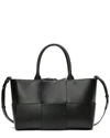 TIFFANY & FRED WOVEN SMOOTH LEATHER TOTE