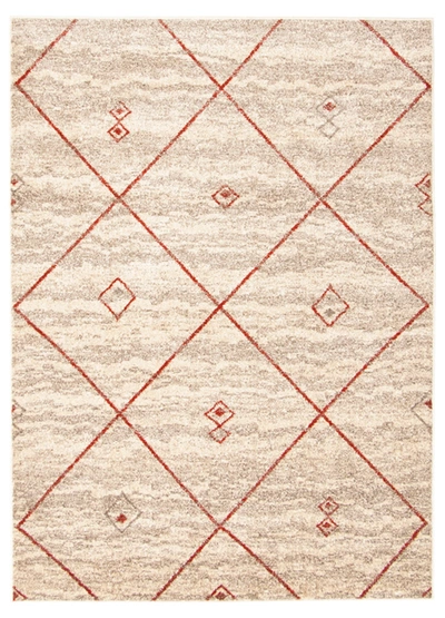 Ecarpet Devos Bohemian Moroccan Rug In Ivory