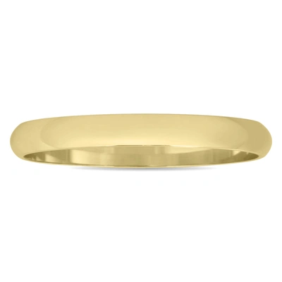 Monary 2mm Domed Wedding Band In 10k Yellow Gold