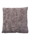Faux Addict Luxury Faux Fur Pillow In Grey