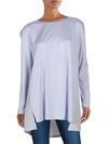 EILEEN FISHER WOMENS JEWELED NECK TUNIC BLOUSE