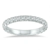 MONARY 1 1/2 CARAT TW SHARED PRONG DIAMOND ETERNITY BAND IN 10K WHITE GOLD