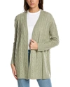 HANNAH ROSE RILEY CABLE WOOL & CASHMERE-BLEND CARDIGAN
