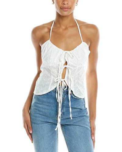 & Rouge Top In White