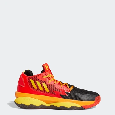 Adidas Originals Adidas Dame 8 Basketball Shoes Size 11.0 In Black/team Yellow/vivid Red