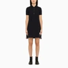 Thom Browne Appliquéd Grosgrain-trimmed Cotton-piqué Mini Dress In Blue