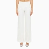 P.a.r.o.s.h Wide-leg Pull-on Trousers In Beige