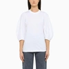 Chloé Embroidered-logo Round-neck T-shirt In White