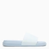 Alexander Mcqueen Light Blue Rubber Slide In Blue