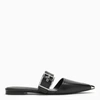 Alexander Mcqueen 10mm Punk Leather Mules In Black