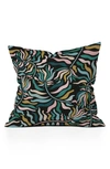 Deny Designs Evamatise Springtime Florals Throw Pillow In Multi