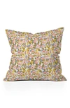 DENY DESIGNS ALJA HORVAT COLORFUL FLOWER THROW PILLOW