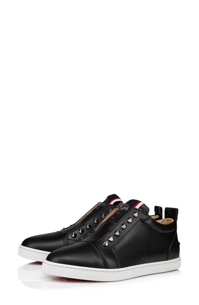 Christian Louboutin F.a.v Fique A Vontade Low Top Trainer In Black