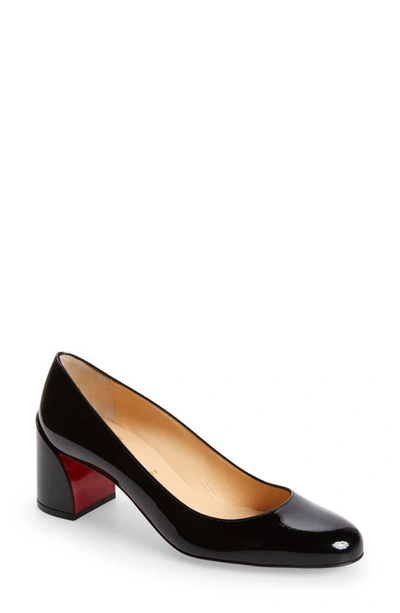 Christian Louboutin Miss Sab 55 Leather Courts In Black