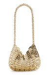 Rabanne Small 1969 Top Handle Bag In Light Gold