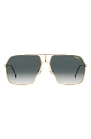 CARRERA EYEWEAR 62MM OVERSIZE GRADIENT NAVIGATOR SUNGLASSES