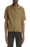 Saint Laurent Hawaii Leopard-print Lyocell-blend Shirt In Brown