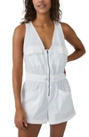 Fp Movement Noiseless Back On Trek Romper In White