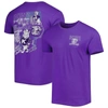 Image One Purple Kansas State Wildcats Vintage Through The Years Two-hit T-shirt In Purple