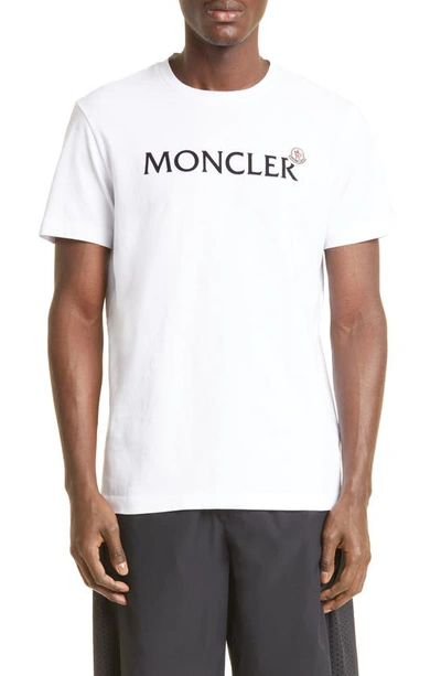 MONCLER LOGO EMBROIDERED T-SHIRT
