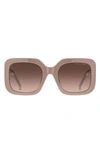 Marc Jacobs 53mm Gradient Square Sunglasses In Beige Grey/ Brown Gradient