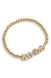 Baublebar Pisa Custom Beaded Stretch Bracelet In Gold