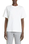 MONCLER EMBROIDERED LOGO COTTON T-SHIRT