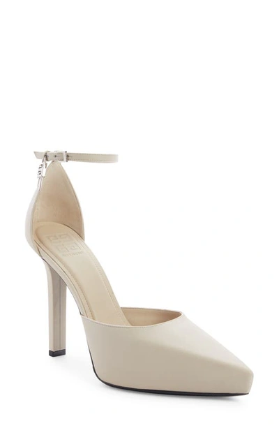 Givenchy Women's G-lock Platform Pumps In Leather In Cream