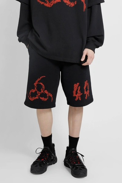 44 Label Group Logo-print Bermuda Shorts In Black