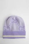 Gucci Gg Cashmere Hat In Purple