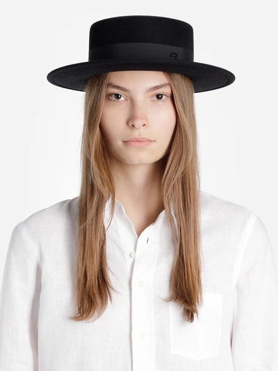 Maison Michel Woman Black Hats