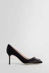 Manolo Blahnik Hangisi 105mm Buckle-embellished Pumps In Black