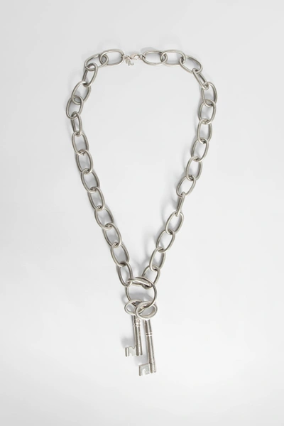 Raf Simons Man Silver Necklaces