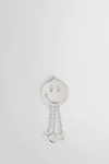 Raf Simons Smiley Face Sterling Silver Pendant In Silver