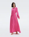 Diane Von Furstenberg Dvf In Twisted Geo Signature Pink