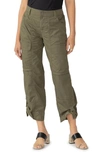 Sanctuary Cali Straight Leg Crop Cargo Pants In Mossy Green