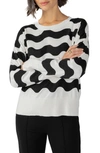 Sanctuary Forever Favorite Cotton Blend Sweater In Wave Strip