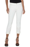 LIVERPOOL LOS ANGELES CHARLIE CUFFED MID RISE CROP SLIM JEANS