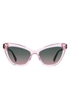 KATE SPADE AMELIE 54MM GRADIENT CAT EYE SUNGLASSES